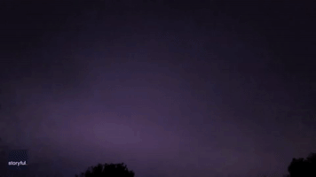 Slow Motion Footage Shows Mesmerizing Lightning Strike Over Waco