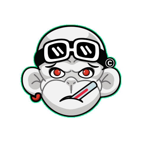 Sick Mal Sticker by Zhot