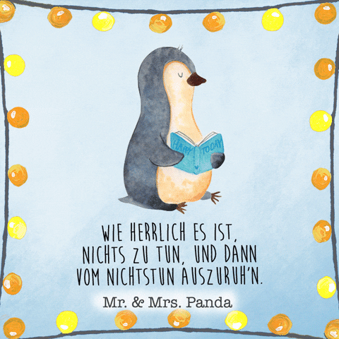 Pinguin Lesen GIF by Mr. & Mrs. Panda
