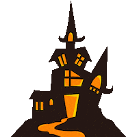Fanta_korea halloween ghost burger pumpkin Sticker