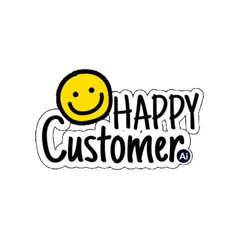AiTrillion_Official giphygifmaker happy ecommerce reviews Sticker