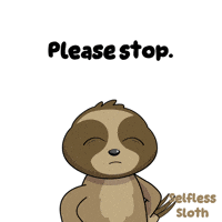 Sloth Please Stop GIF by VeeFriends