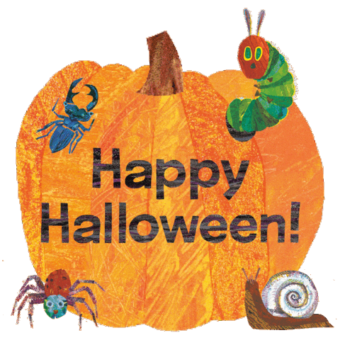 Very Hungry Caterpillar Happy Halloween Sticker by PenguinKids