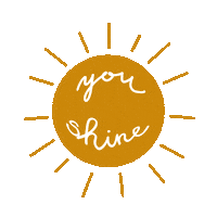 eweeillustration sun yellow spring shine Sticker