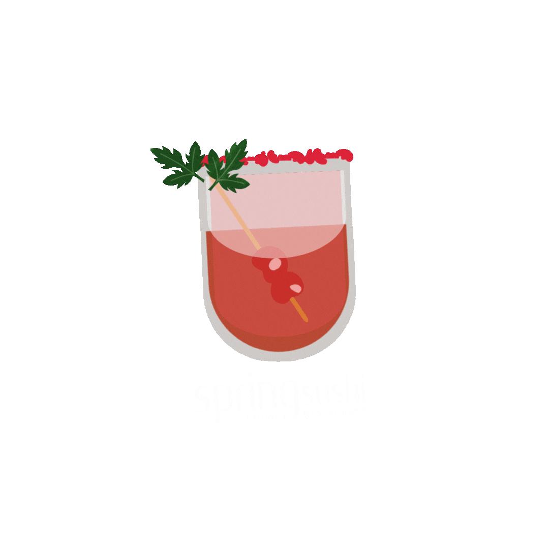 SpringSushi giphyupload cocktail sushi japanese food Sticker