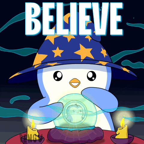 Believe GIF by Pudgy Memez