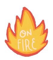 Fire At3 Sticker by Andrea Tredinick