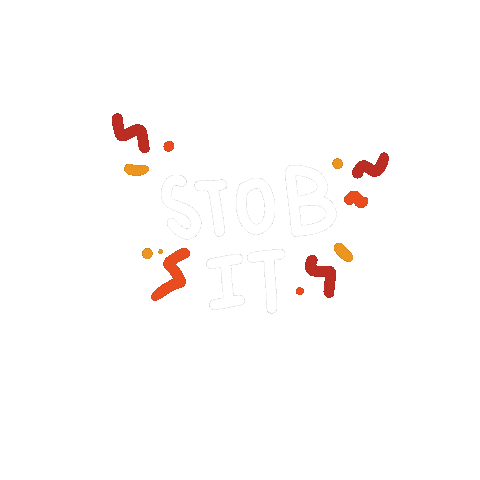 Smallyingg bts text white stop Sticker