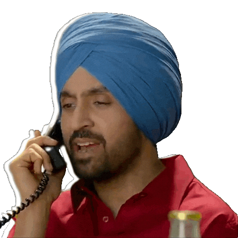 Diljit Dosanjh Hello Sticker by Zee Studios