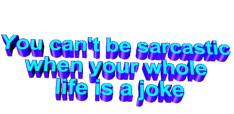 sarcastic joke Sticker by AnimatedText