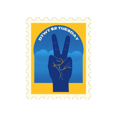 DTWTofficial youth stamp fundraiser twodollartuesday Sticker