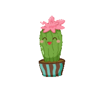 Flower Cactus Sticker by Amanda Batista