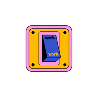 Work Working Sticker