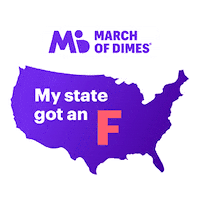 Preterm Birth Report Card Sticker by March of Dimes