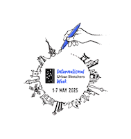 Usk Sticker by Urban Sketchers