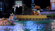 abcnetwork abc unicorn floating pool party GIF