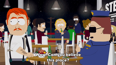 police table GIF by South Park 