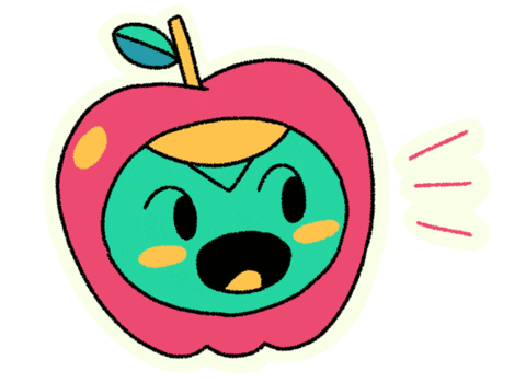 diperedo giphyupload cute apple fruit Sticker