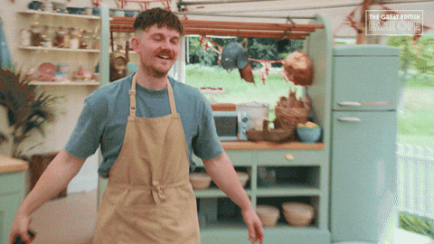 Happy Joy GIF by The Great British Bake Off