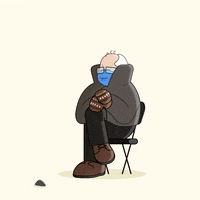 Bernie Sanders Mask GIF by ed.motions