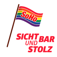 soho_oesterreich rainbow pride soho rainbow flag Sticker