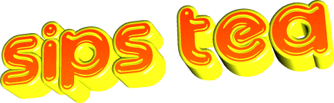 Sips Tea Sticker by GIPHY Text