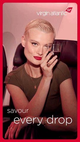 Wine Tasting Omg GIF by Virgin Atlantic