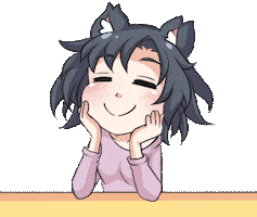 Happy Cat Girl Sticker by Jin
