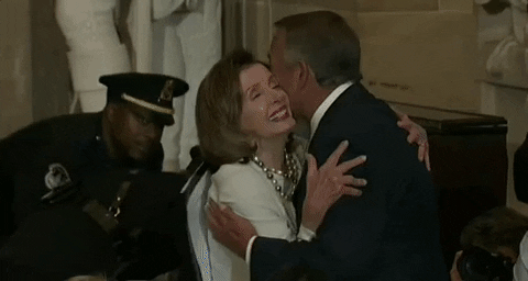 Nancy Pelosi Kiss GIF by GIPHY News