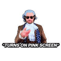 Pink Tv Sticker