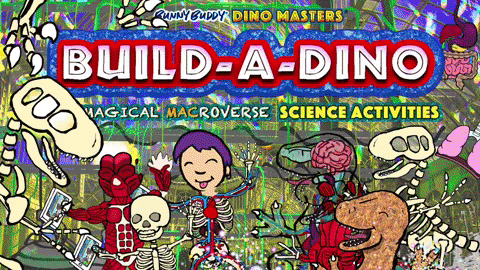 bunnybuddy giphygifmaker cheese dinosaur dino GIF