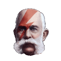 kaiser_franz_disco music wow face dj Sticker