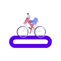 Bike Ride Sticker by Kineo