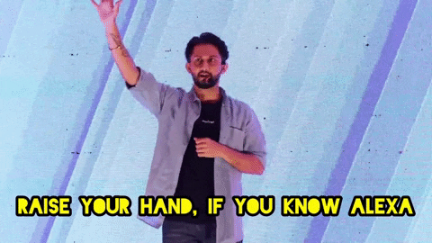 Alexa Raise Hand GIF by Digital Pratik