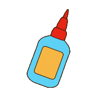 Boooooooooooom school glue boooooooooom Sticker