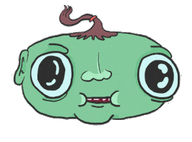 hungrypeachboy baby creepy lick troll Sticker