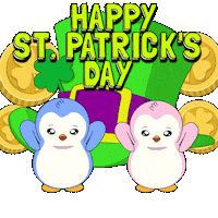 St Patricks Day Penguin Sticker by Pudgy Penguins