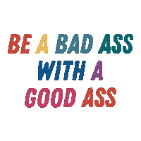 Rainbow Typography Sticker
