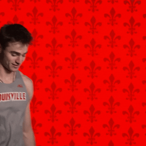 Track Field Go Cards GIF by Louisville Cardinals