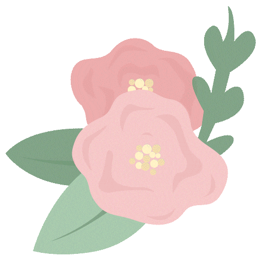 Pink Flowers Sticker by Coralie Bien Naître
