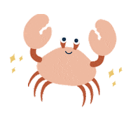 songsaa_privateisland cute nature crab songsaa Sticker