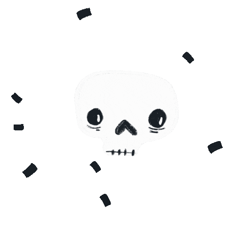 Halloween Skull Sticker by hello matze illustrations