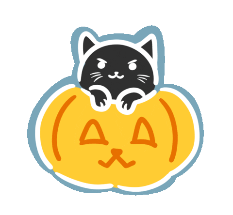Cat Halloween Sticker