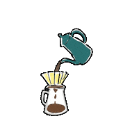 umekobucya カフェ コヒ イカフェ Sticker