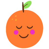 happy orange Sticker by Jonathan Mont
