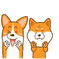 Corgi Shiba Sticker