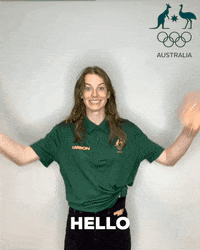 Winter Olympics Hello GIF by AUSOlympicTeam