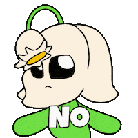 No Way Not Today Sticker by Christophers Genie