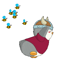 Leave Me Alone Running Sticker by Pudgy Penguins