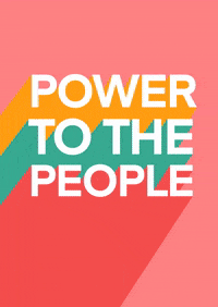 URGHHCardCo rainbow power people protest GIF